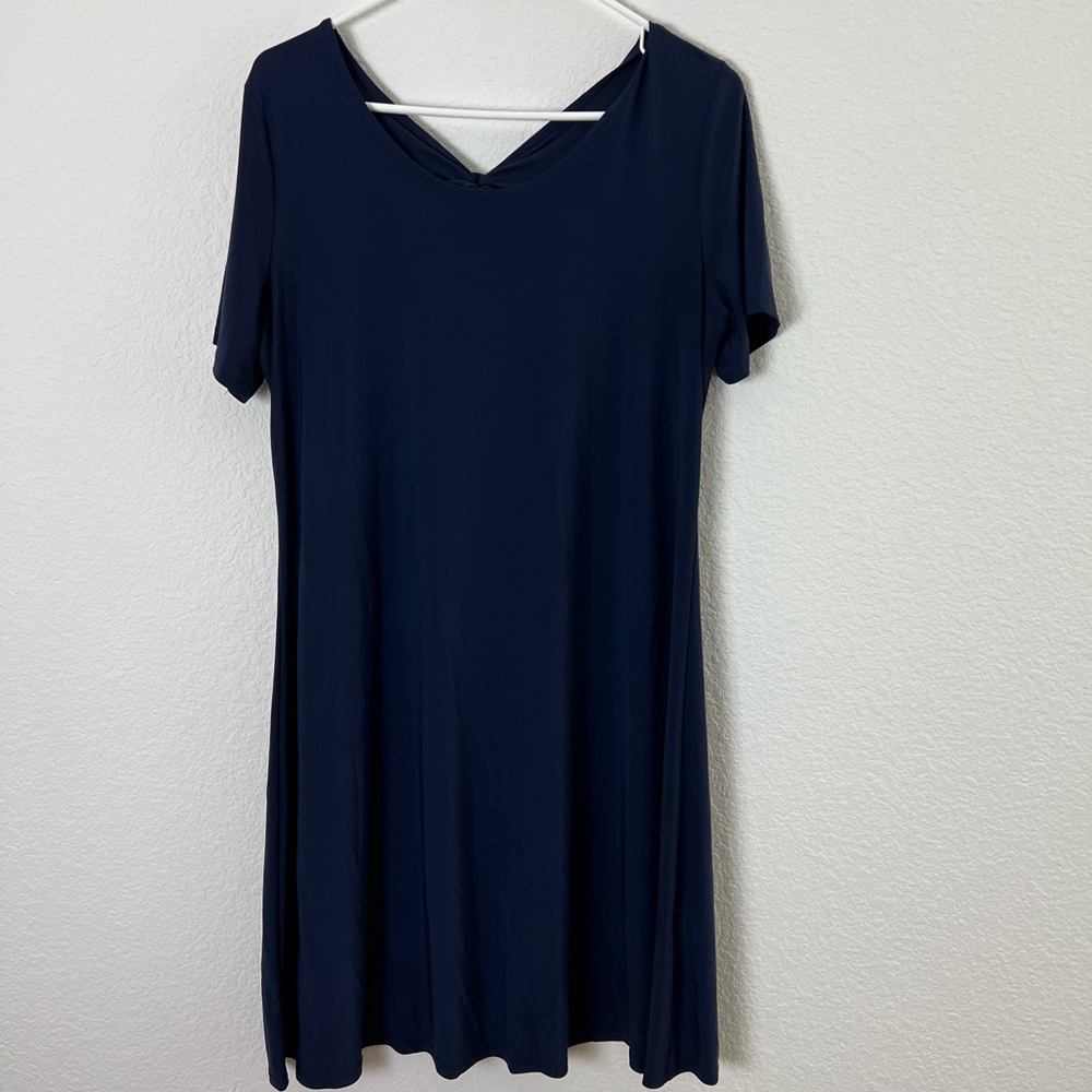 Dress Barn Navy Swing Dress